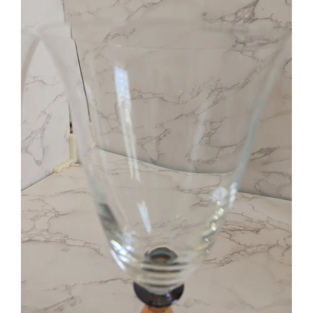 MIKASA‎ CRYSTAL GOBLETS KENSINGTON CLEAR WATER/ICE TEA/ WINE GLASSES 2   (1999)